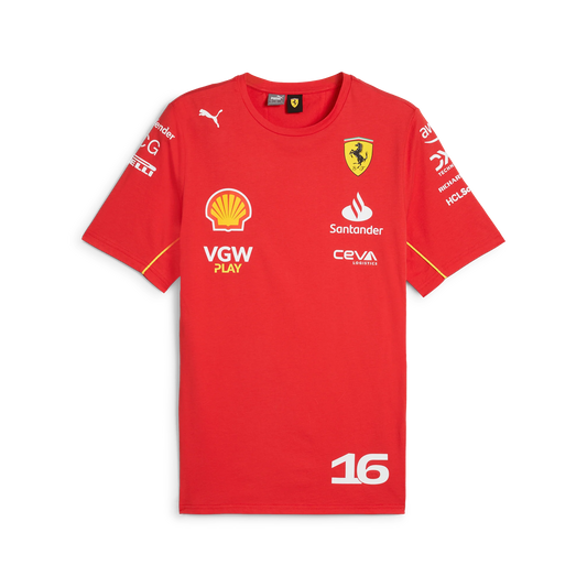 Playera Charles Leclerc Team Scuderia Ferrari F1 2024