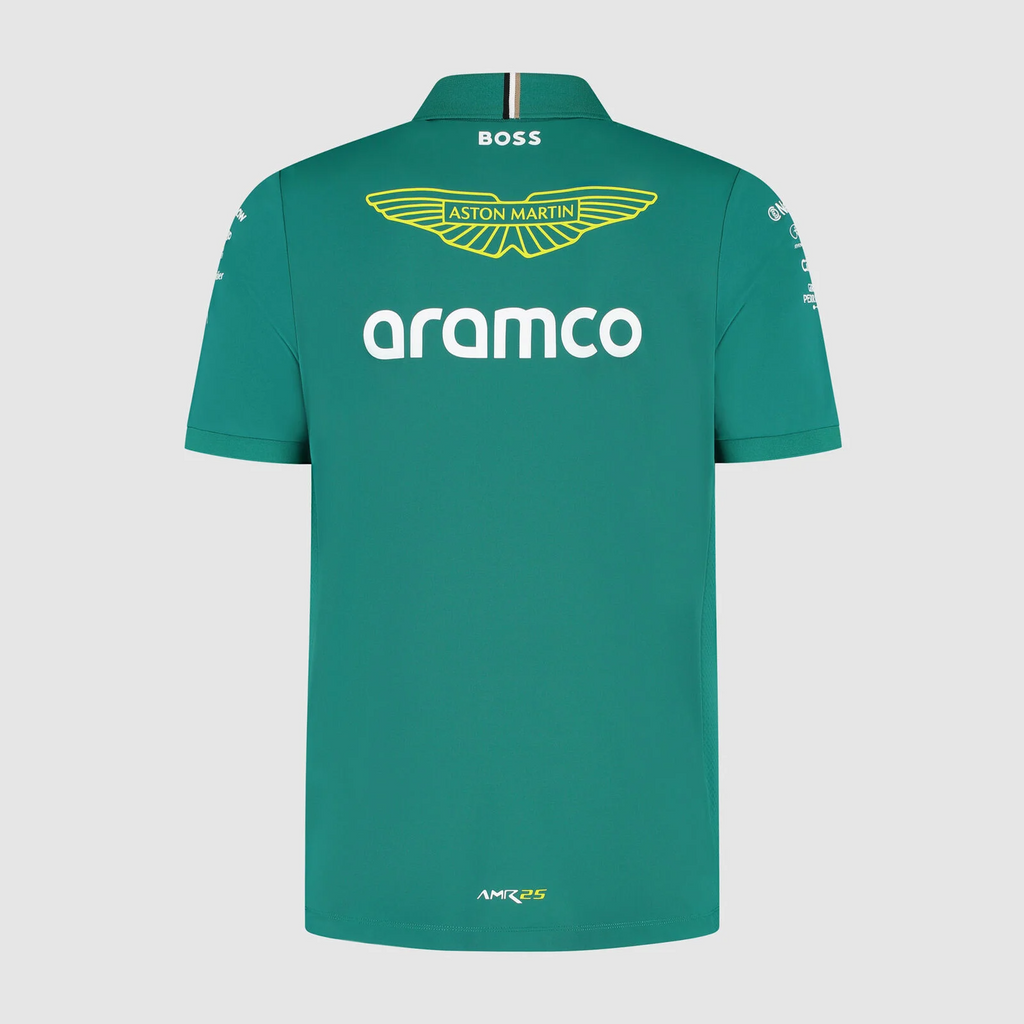 Polo del equipo Aston Martin F1 2025 para hombre