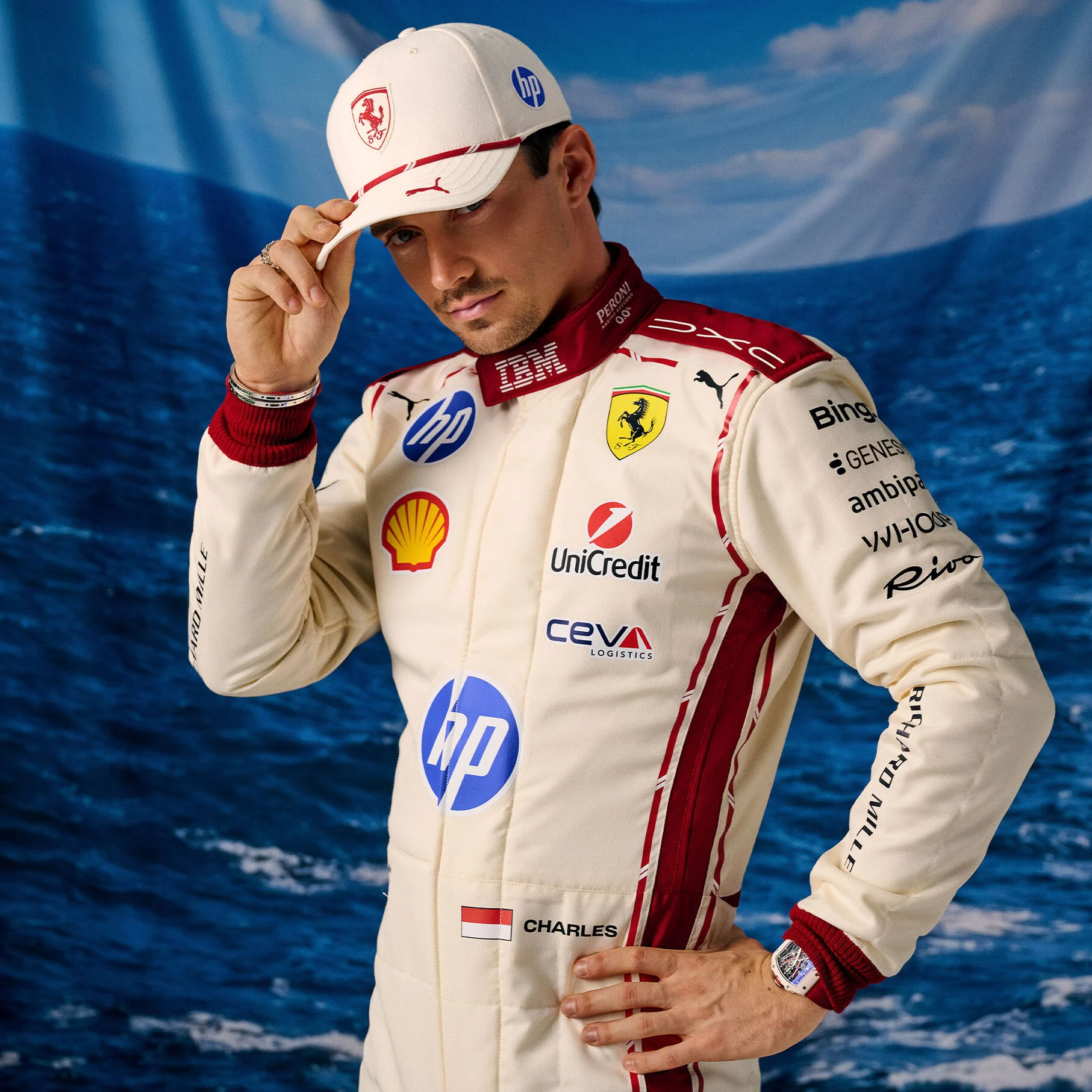 Gorra Charles Leclerc Monaco 2026