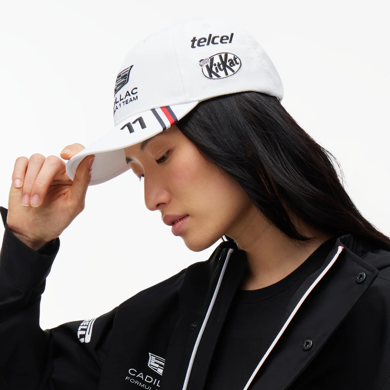 Gorra Checo Perez Cadillac 2026 Blanco