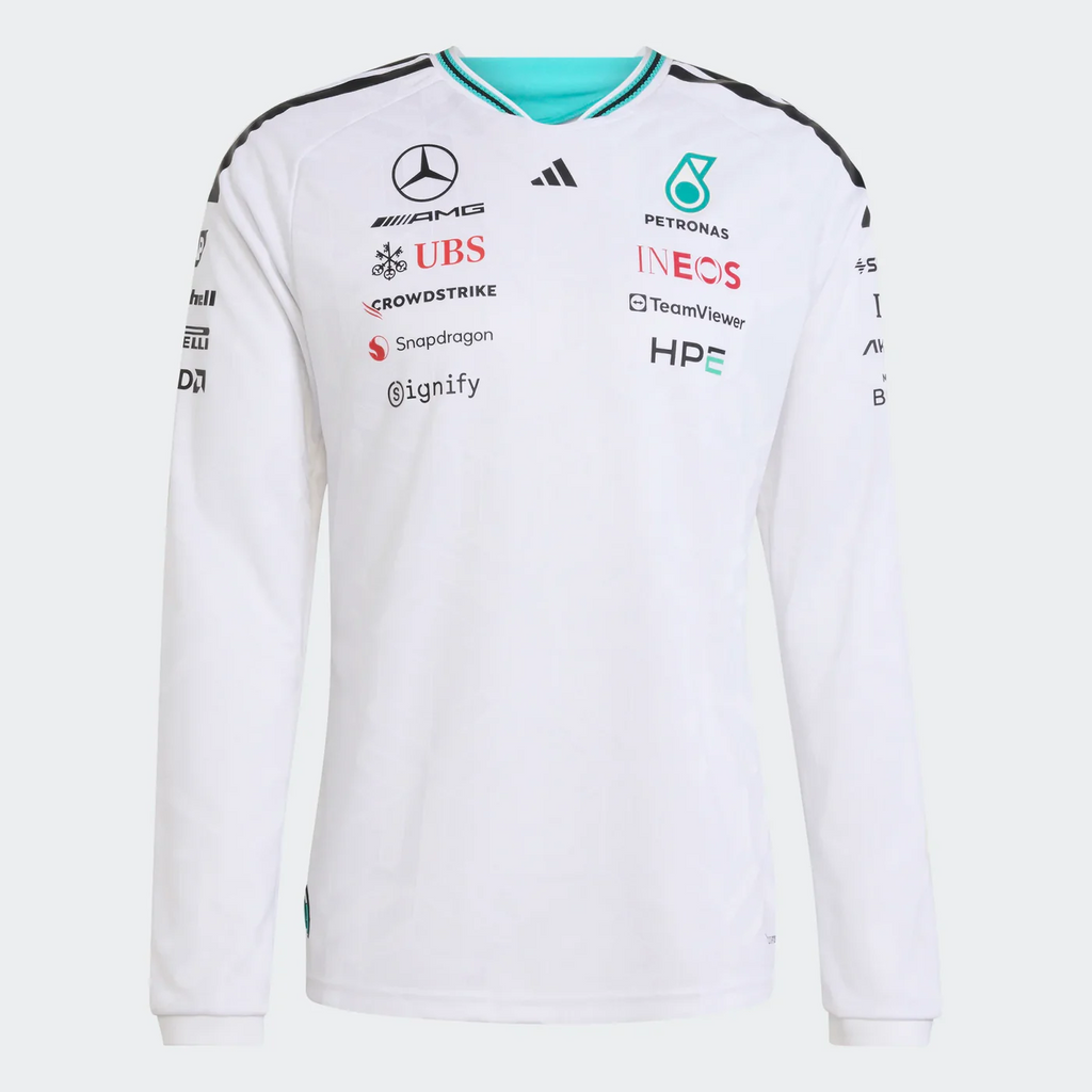 Playera Manga Larga Authentic Mercedes AMG Petronas Oficial 2026