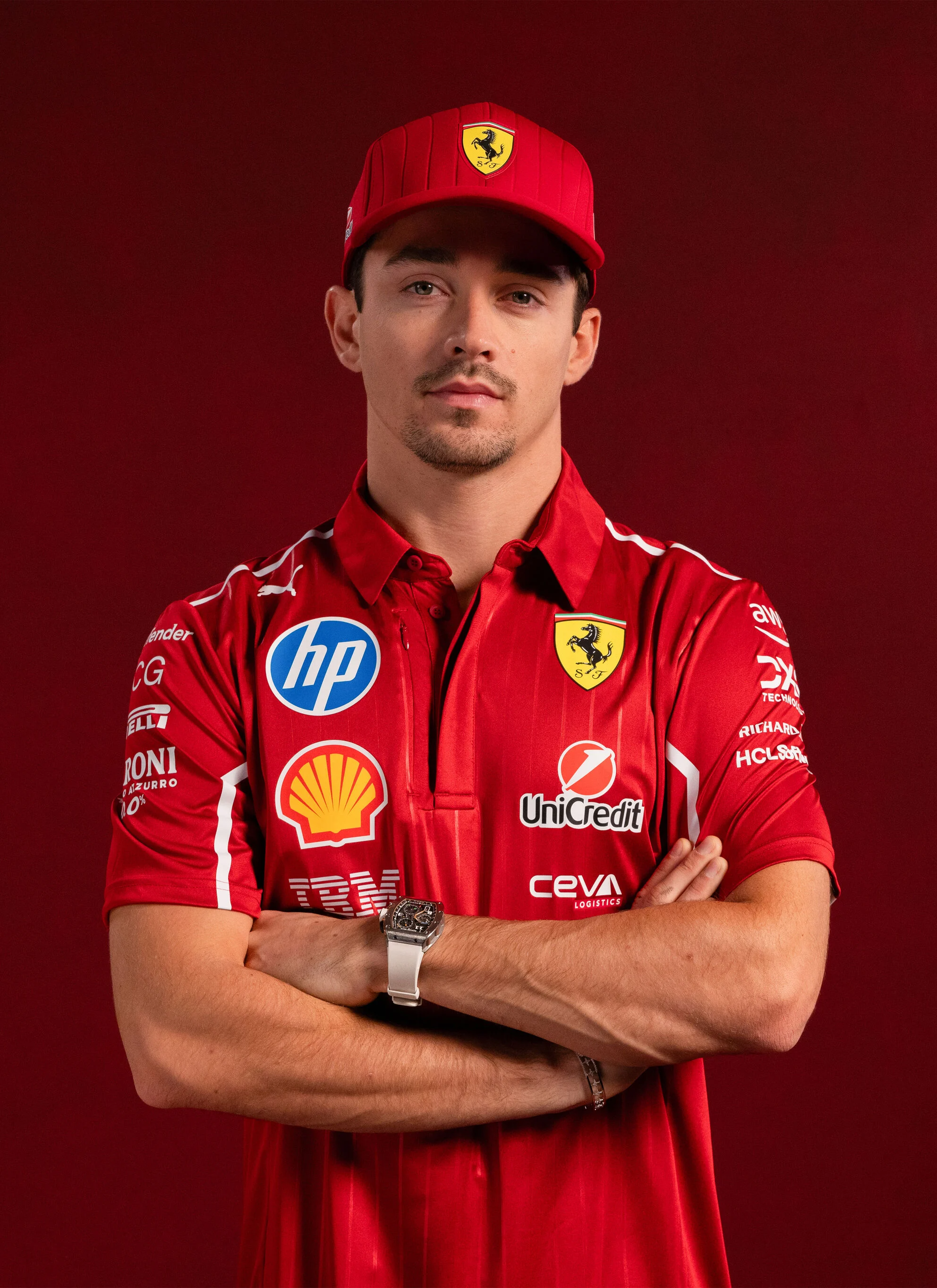 Gorra Charles Scuderia Ferrari Puma HP 2025
