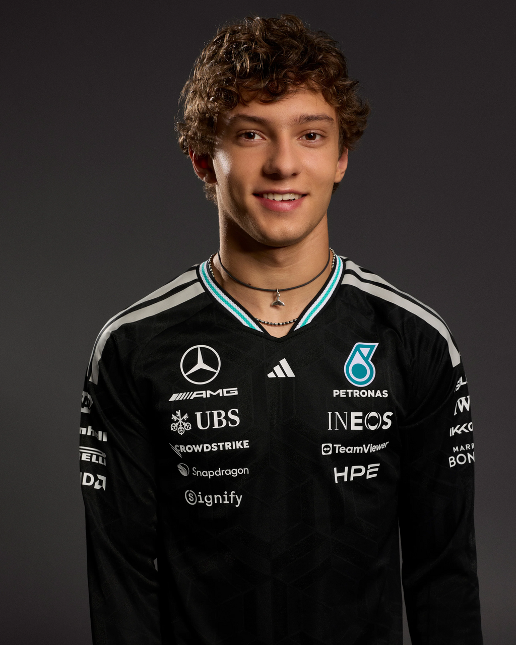 Playera Manga Larga Authentic Mercedes AMG Petronas Oficial 2026