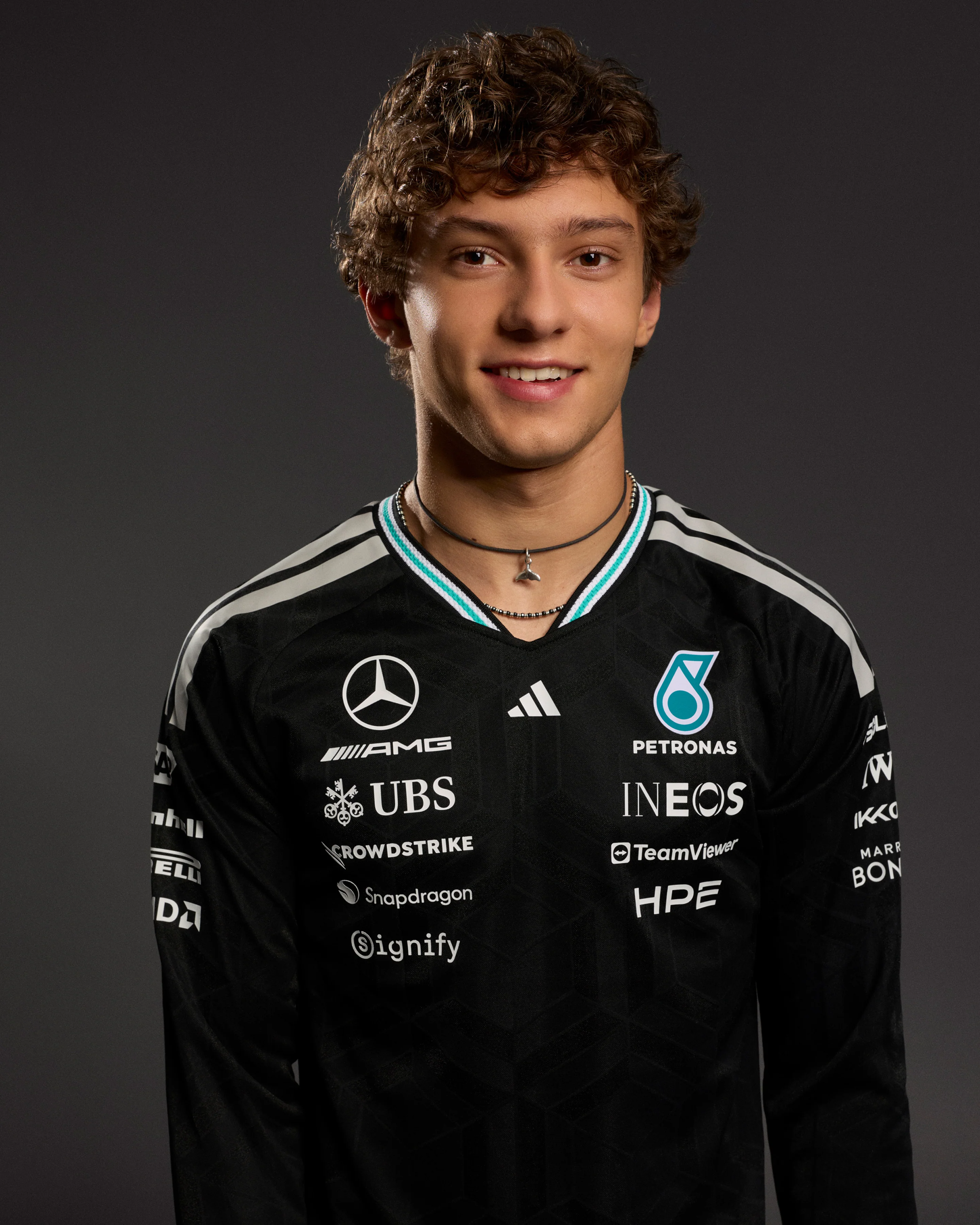 Playera Manga Larga Authentic Mercedes AMG Petronas Oficial 2026