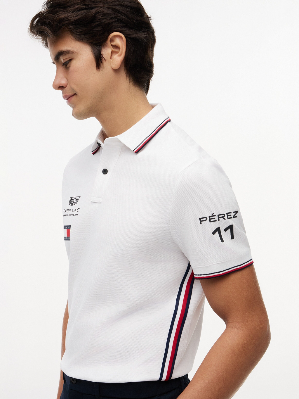 Polo Checo Pérez Cadillac F1 Oficial 2026 Blanco