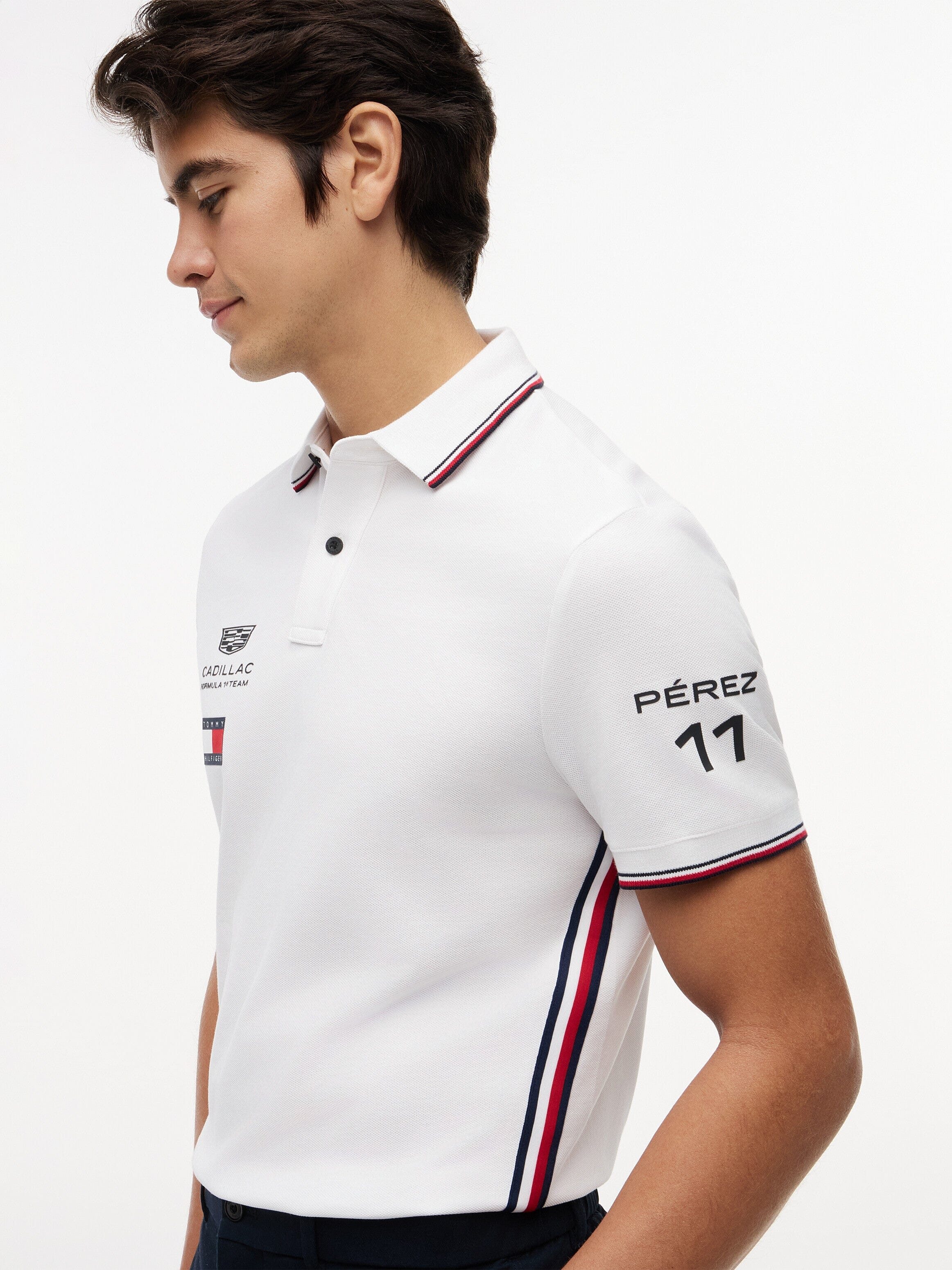 Polo Checo Pérez Cadillac F1 Oficial 2026 Blanco