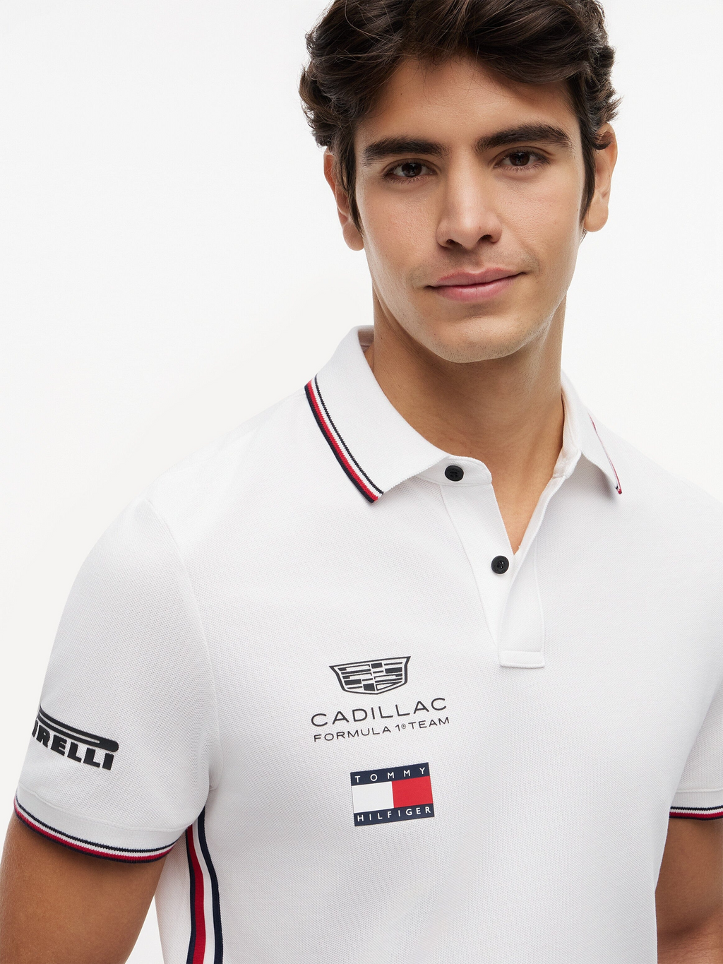 Polo Checo Pérez Cadillac F1 Oficial 2026 Blanco