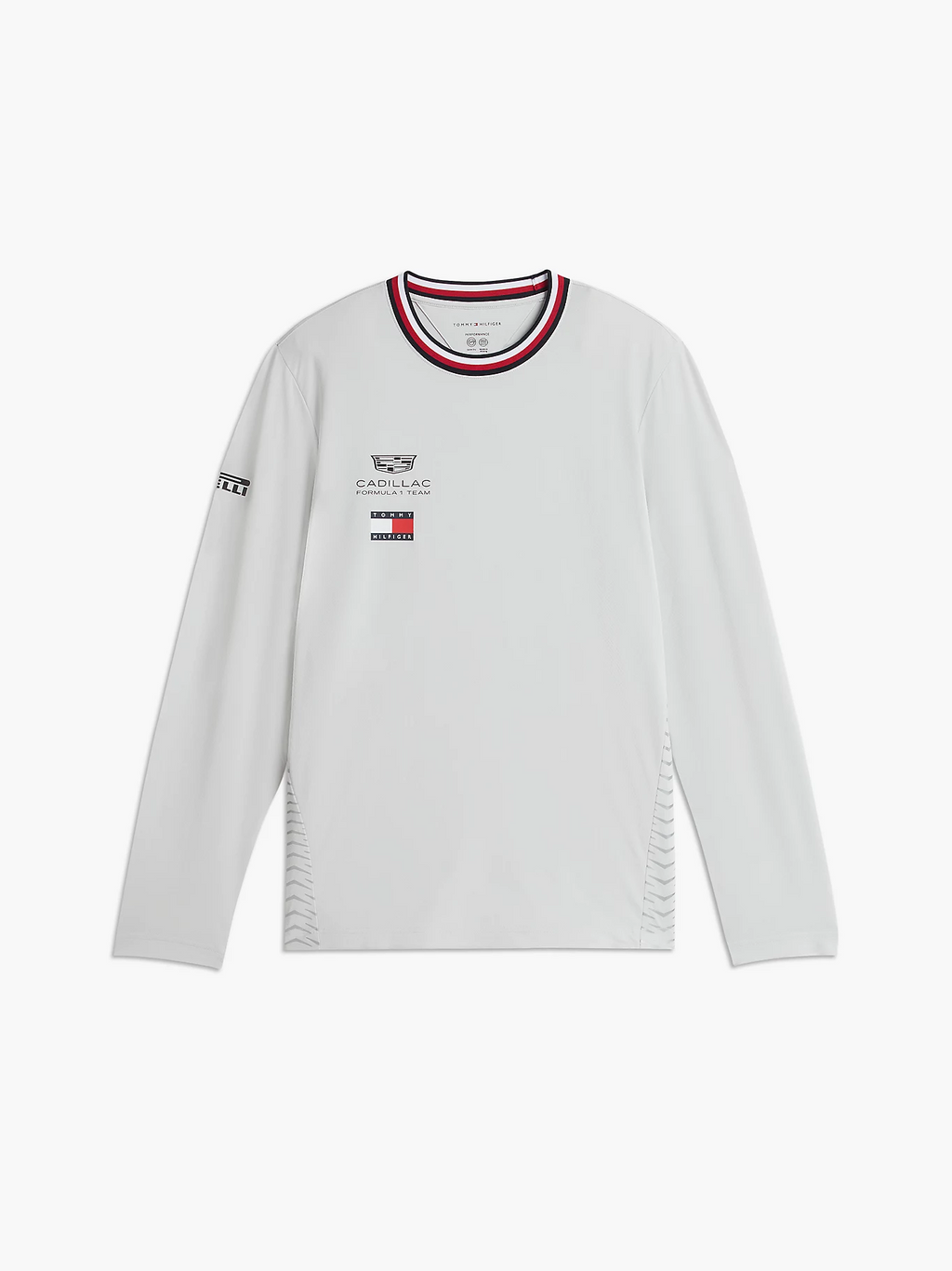 Playera Manga Larga Blanca Team Cadillac Oficial 2026