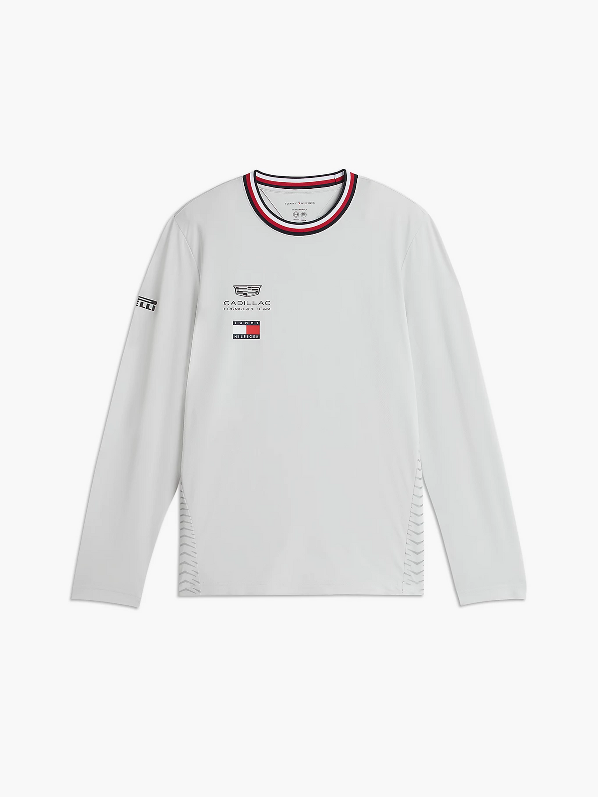 Playera Manga Larga Blanca Team Cadillac Oficial 2026