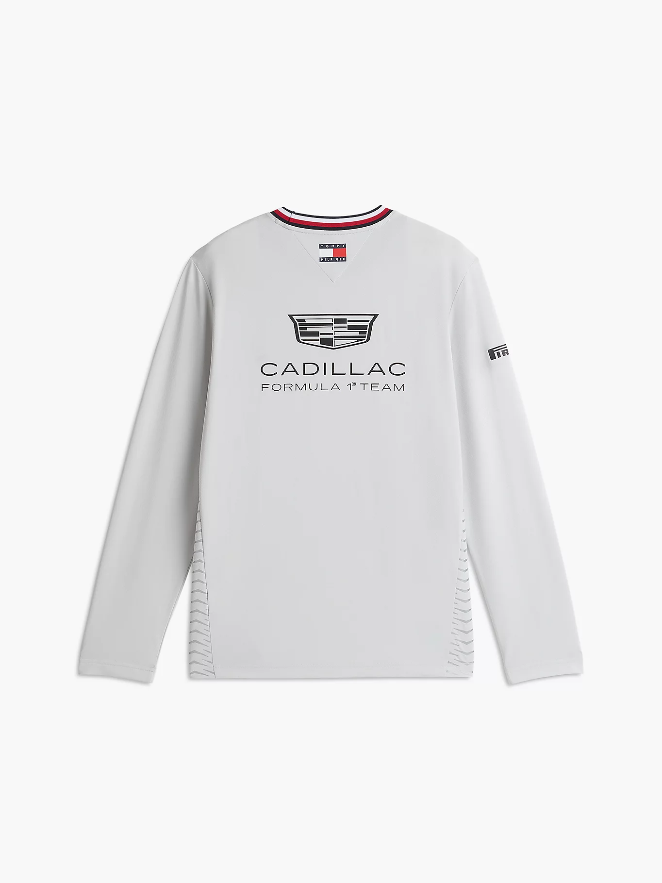 Playera Manga Larga Blanca Team Cadillac Oficial 2026