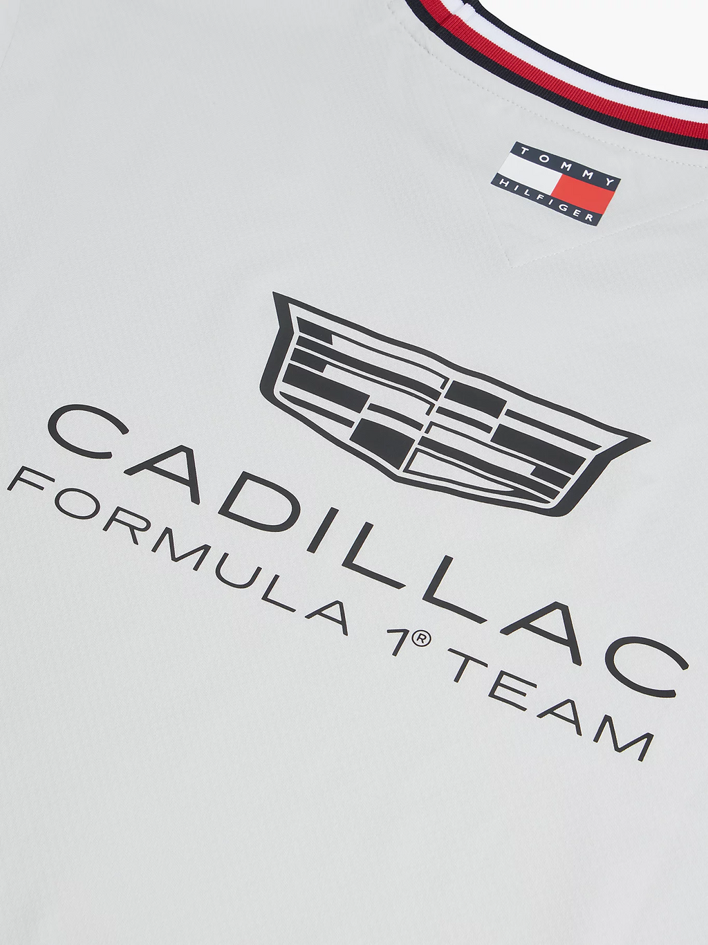 Playera Manga Larga Blanca Team Cadillac Oficial 2026