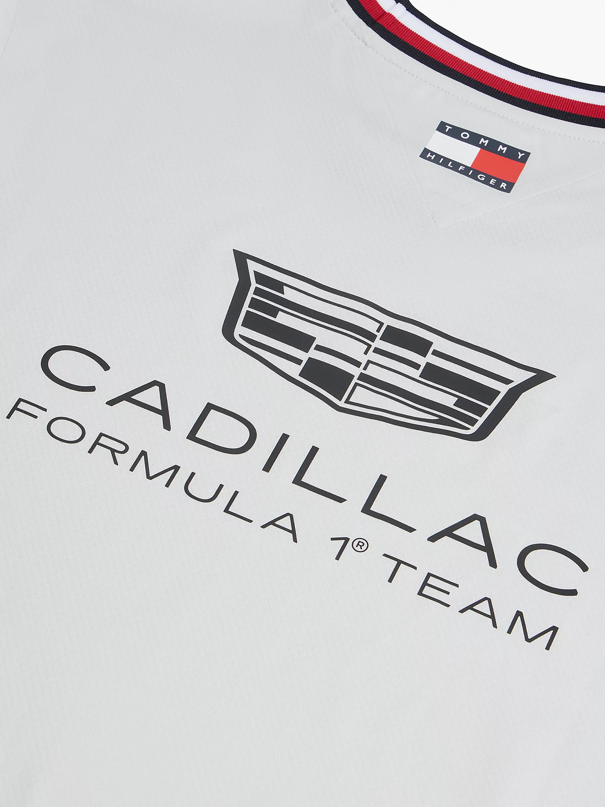 Playera Manga Larga Blanca Team Cadillac Oficial 2026