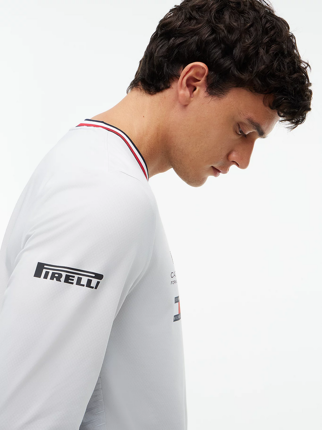 Playera Manga Larga Blanca Team Cadillac Oficial 2026