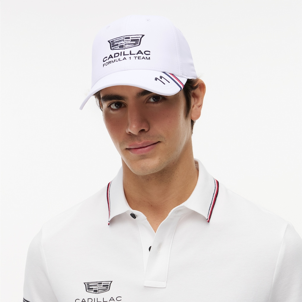 Gorra Checo Perez Cadillac 2026 Blanco